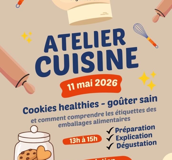 Atelier cuisine spécial Cookies & Healthy